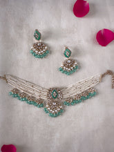 Amara: Sea Green Choker Set