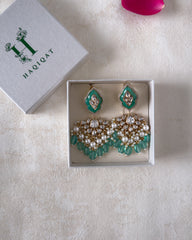 Amara: Sea Green Choker Set