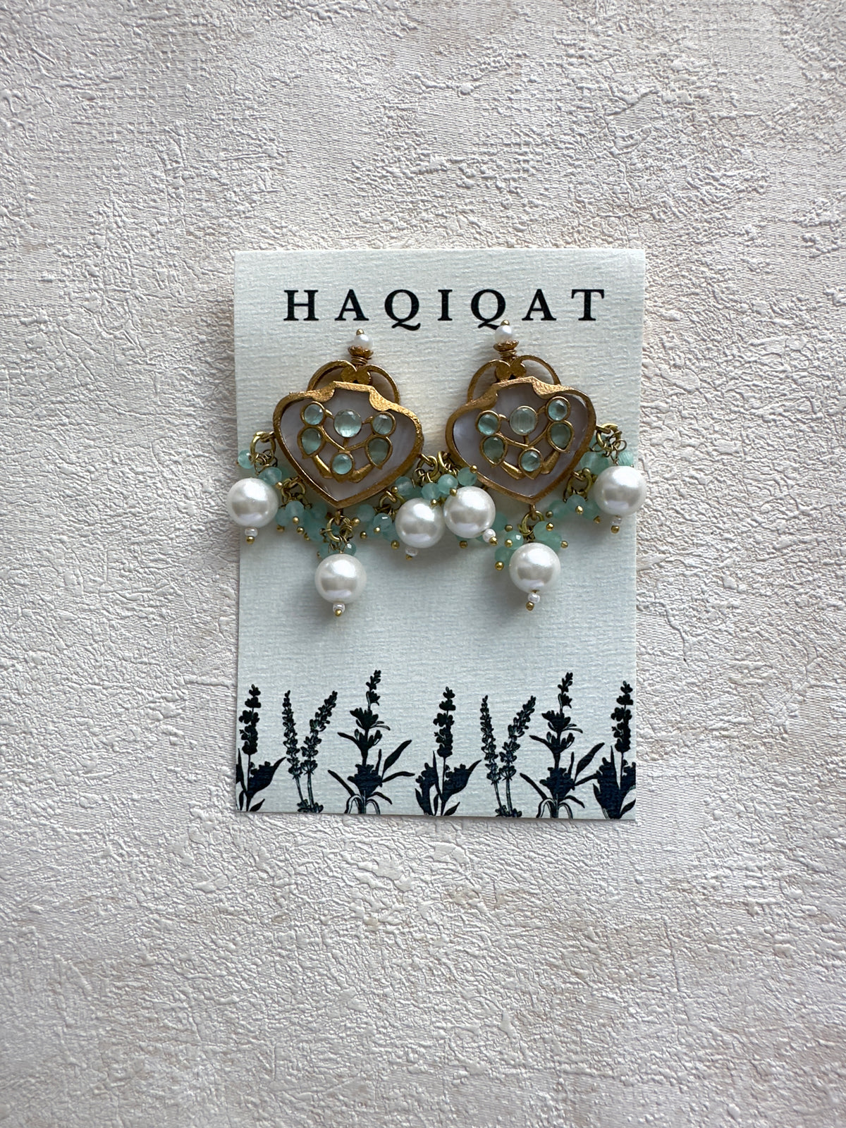 Ronak sea green: Earrings