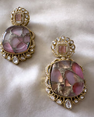 Dua: Pink Earrings 
