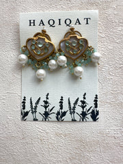 Ronak sea green: Earrings