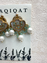 Ronak sea green: Earrings