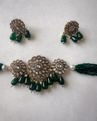 Atifa: Green Choker Set 