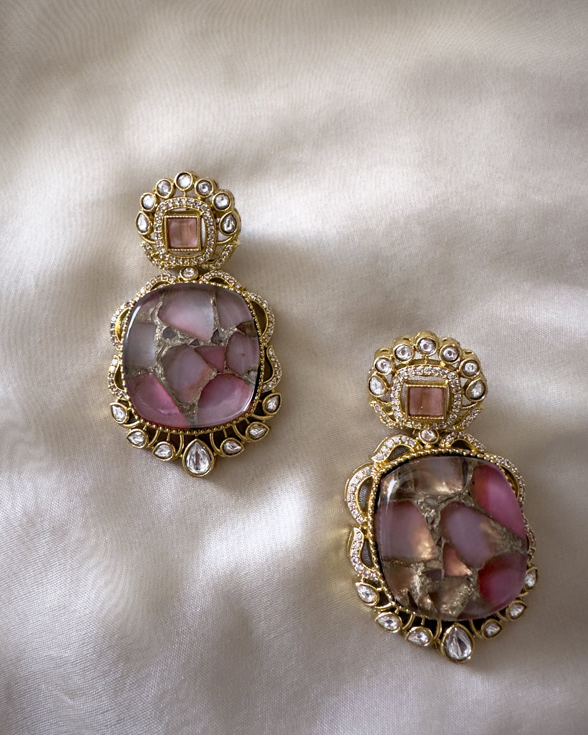 Dua: Pink Earrings 