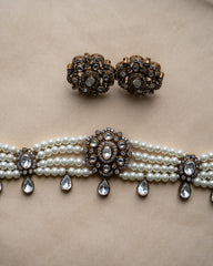 Kiara white: Choker set 