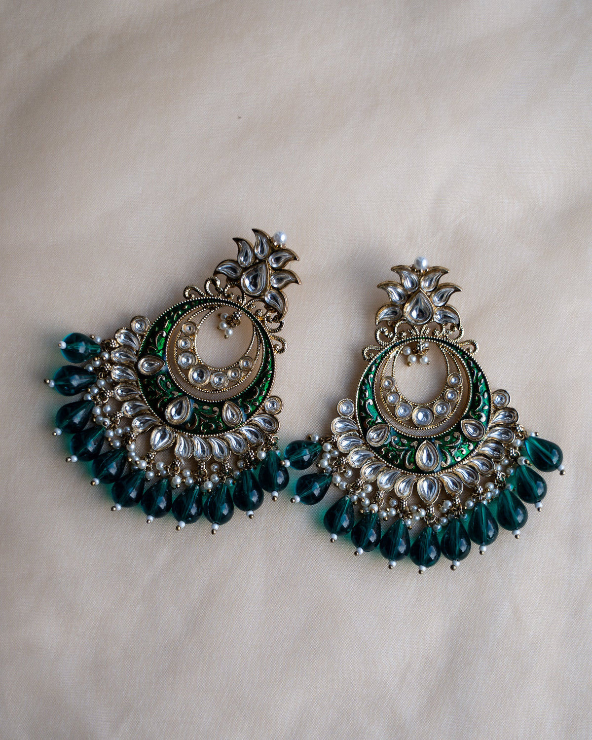 Aliya earrings: Green 