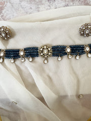 Kiara: Blue choker set