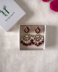 Amara: Maroon Choker Set