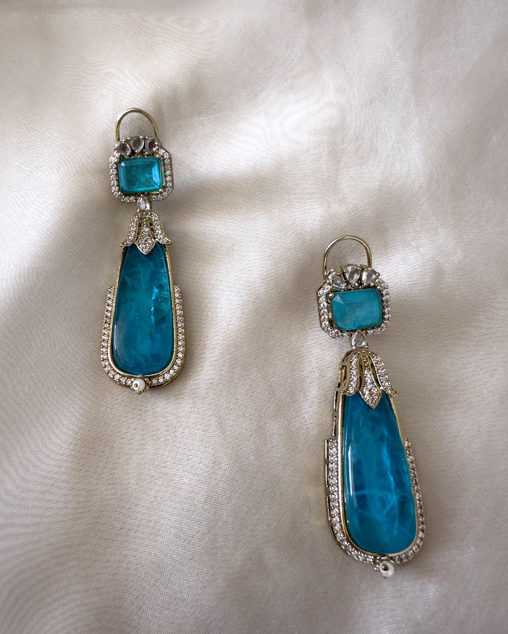 Layla Teal Earrings 