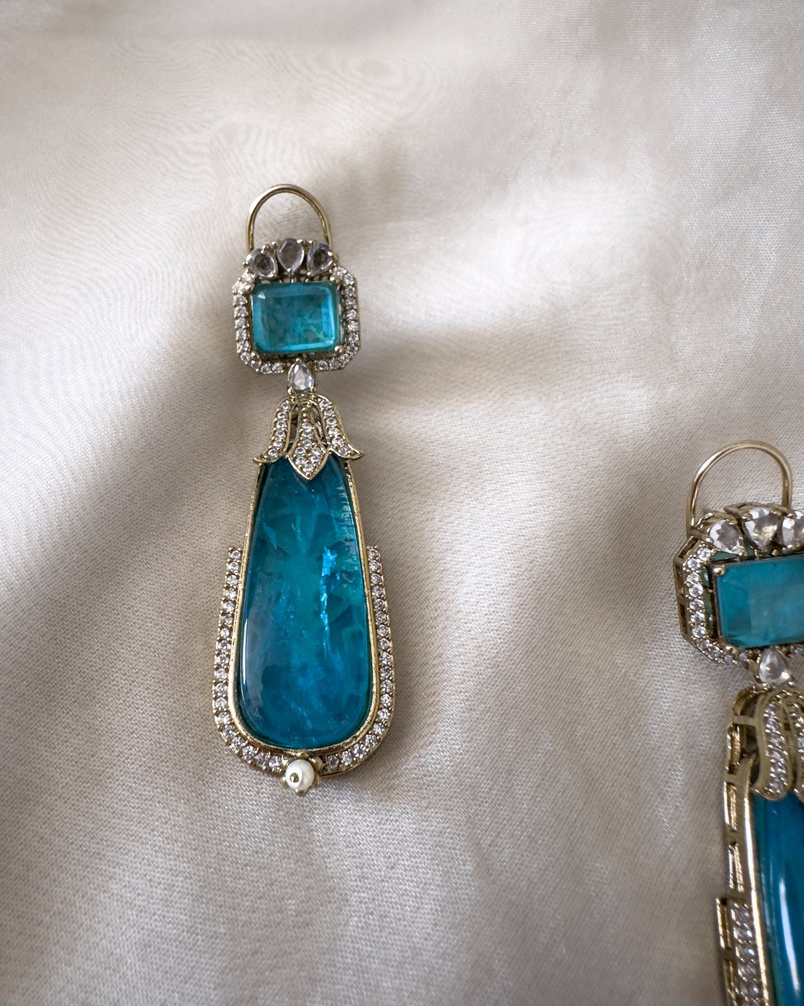 Layla Teal Earrings 